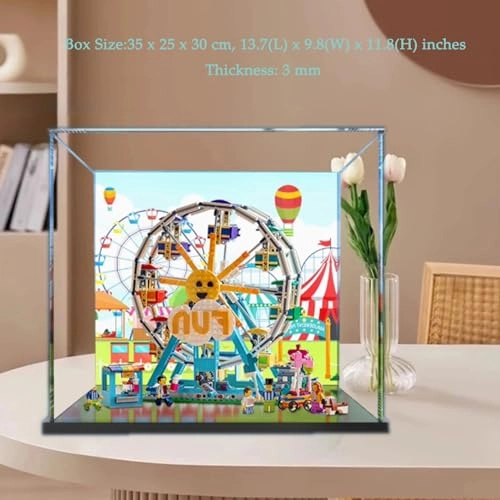 Acrylic Display Box for LEGO 31119 Ferris Wheel Models