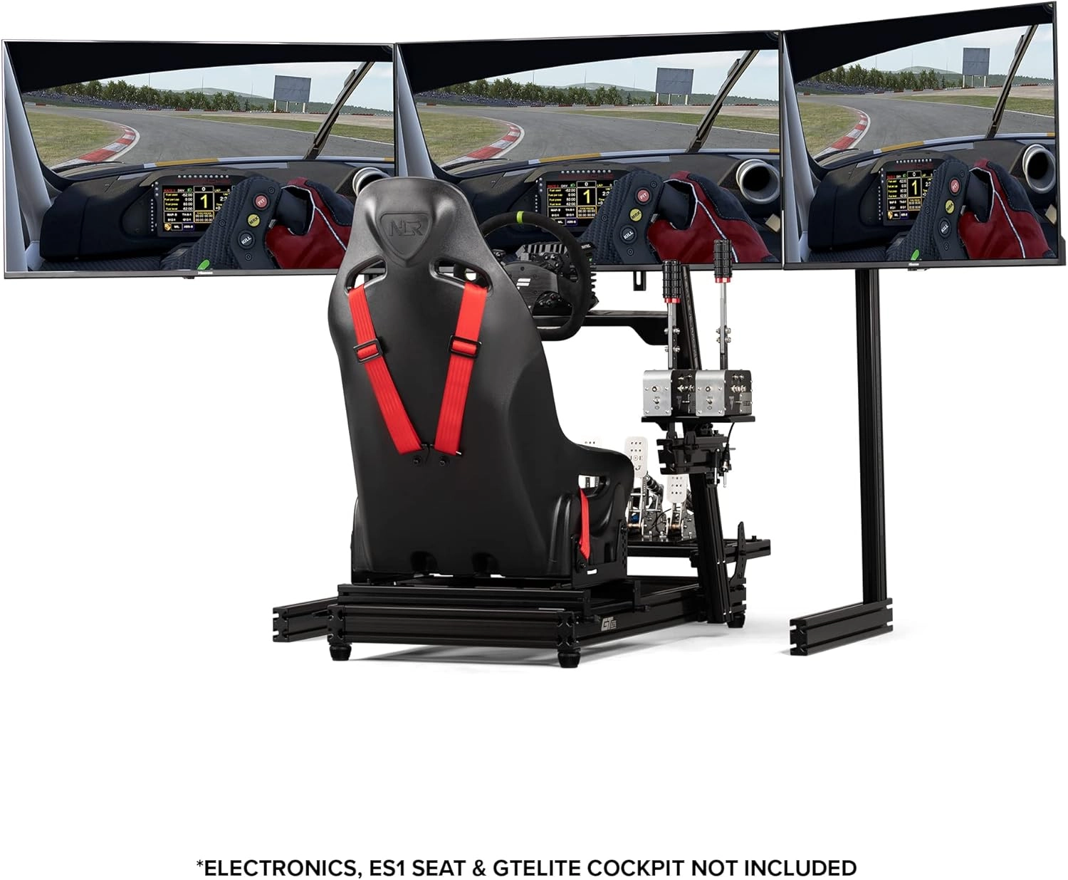 Elite Freestanding Complete Triple Monitor Stand