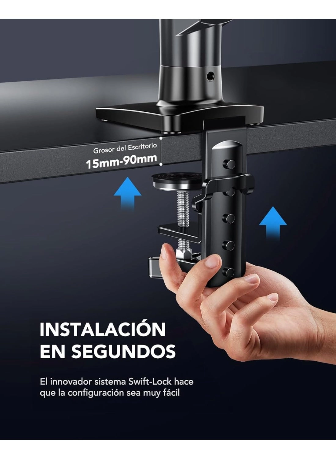Single Monitor Arm - 13 to 32 Inch 75x75mm 100x100mm