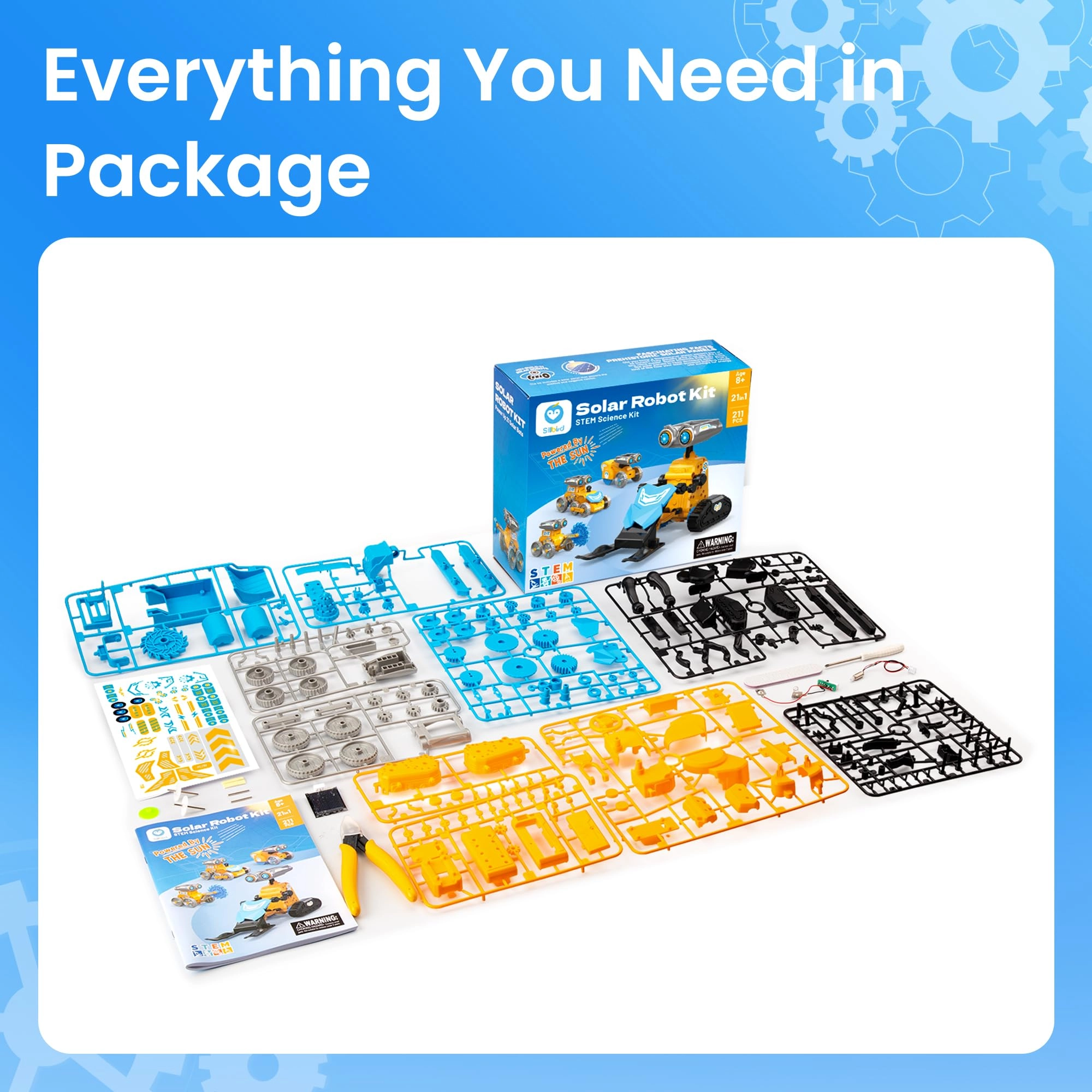 Solar Robot Building Kit - 211 pieces Engineering
