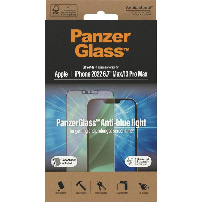 Ultra Wide Fit Clear Tempered Glass Screen Protector for iPhone 16 Plus