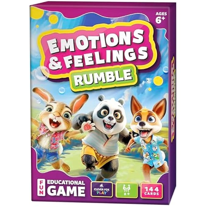 rayihni EMOTIONS & FEELINGS RUMBLE - EMOTIONAL INTELLIGENCE & REGULATION CARD GAME