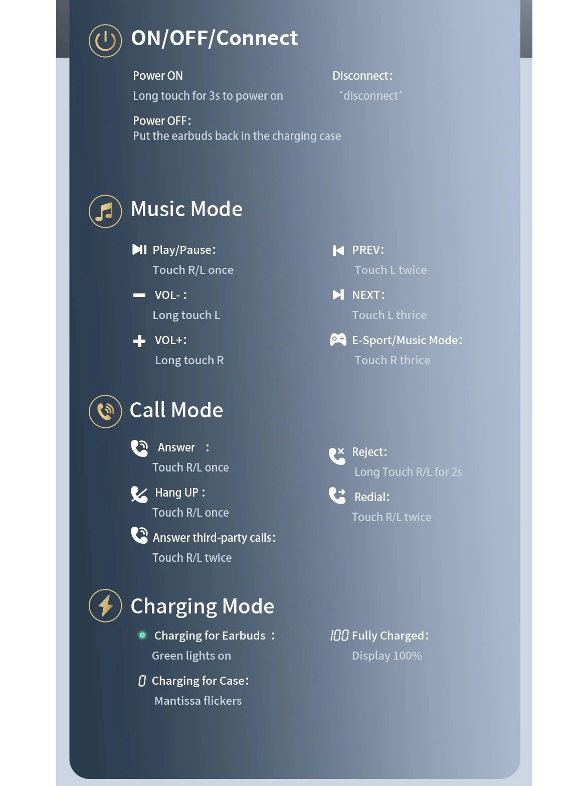 T80 OWS Wireless Earbud