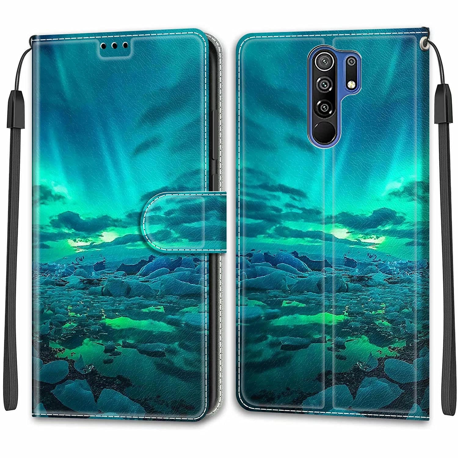 Wallet Case for Xiaomi Redmi 9 - PU Leather + Tpu