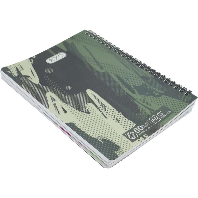 Notebook 19 X 26 cm Spiral - Grid 100 Sheets