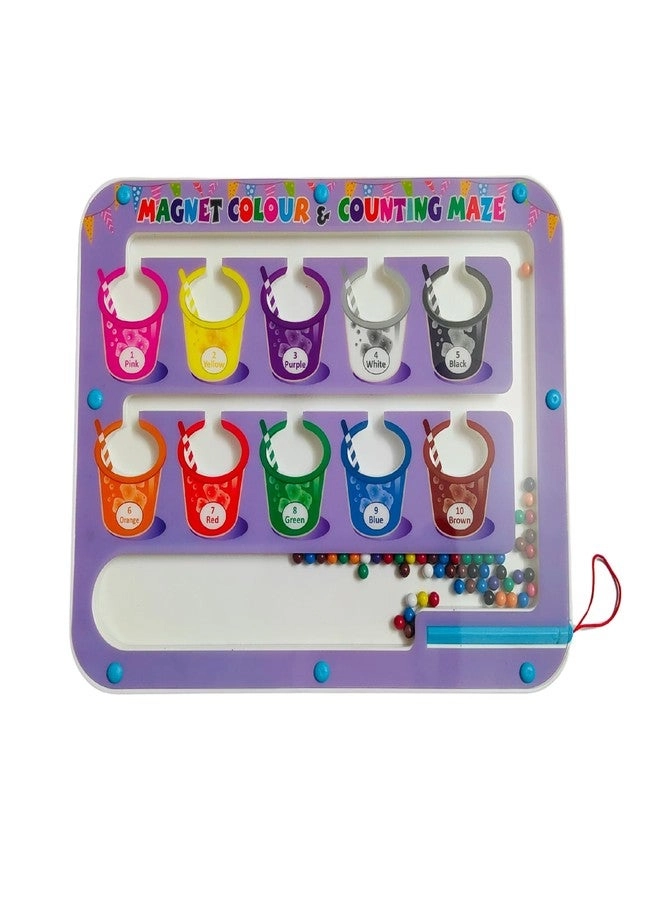 JOUET Magnetic Colour and Counting Maze Board - 3-5 Years