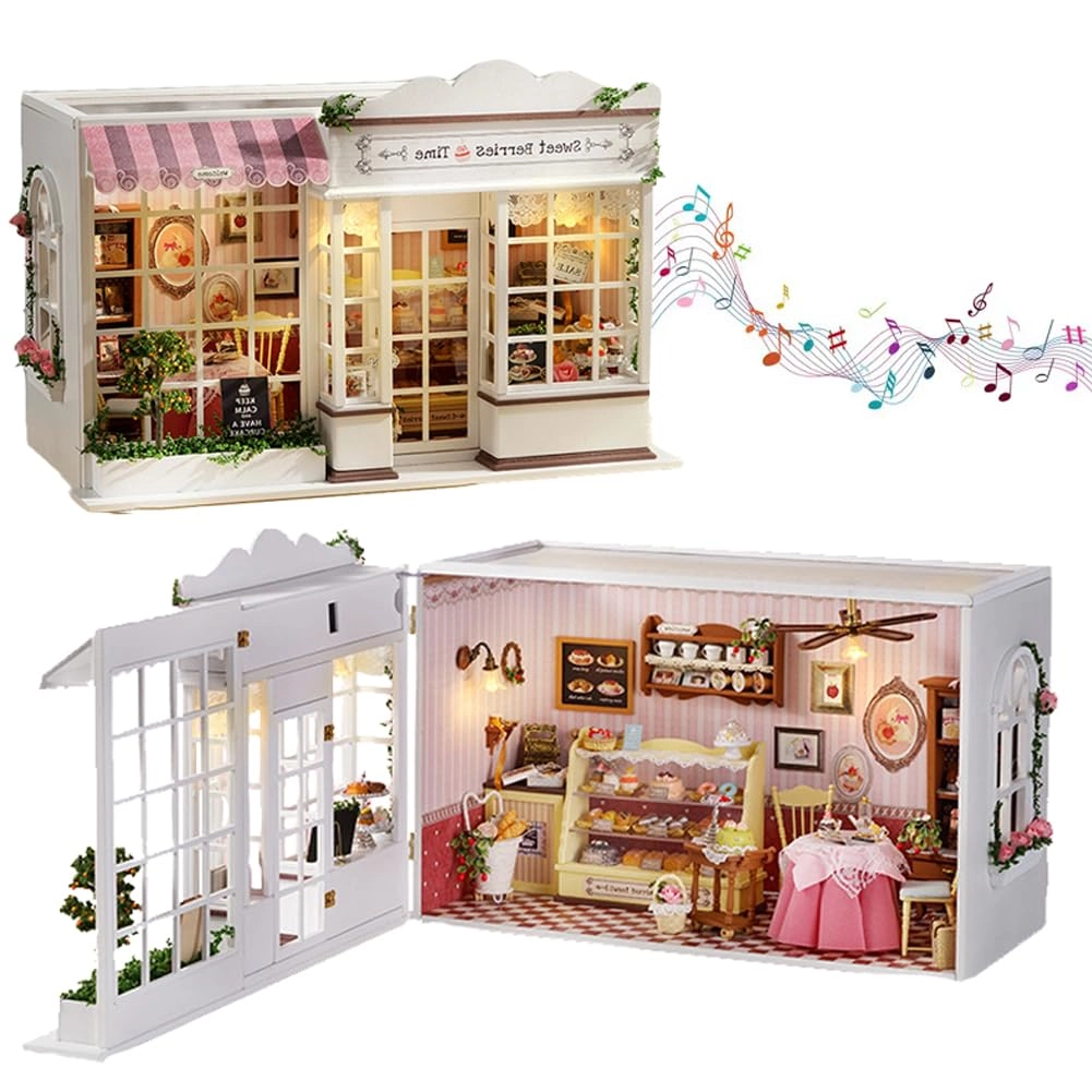 Miniature Wooden Dollhouse Furniture Kit - Creative Room 1:24