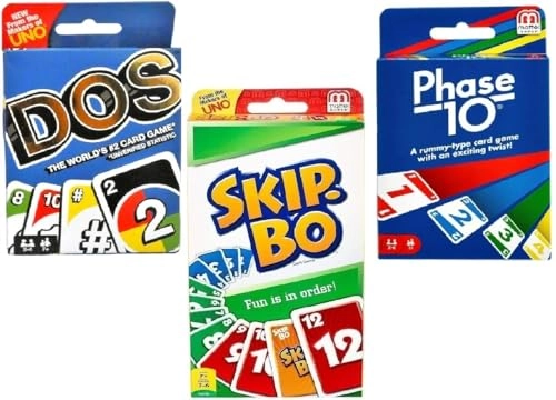 Dos + Phase 10 + Skip-Bo