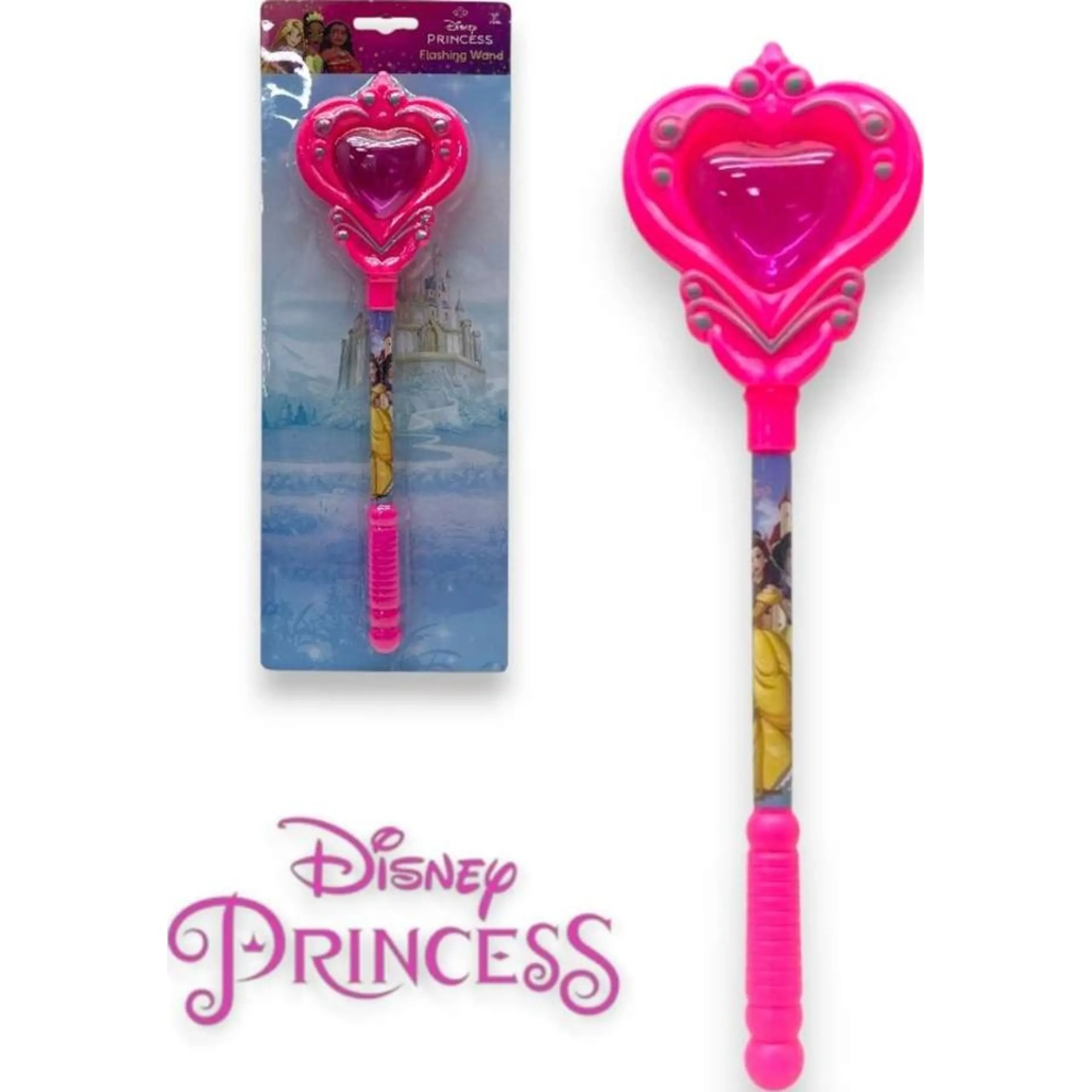 Princess Light Up Magic Wand - Ariel Belle Jasmine