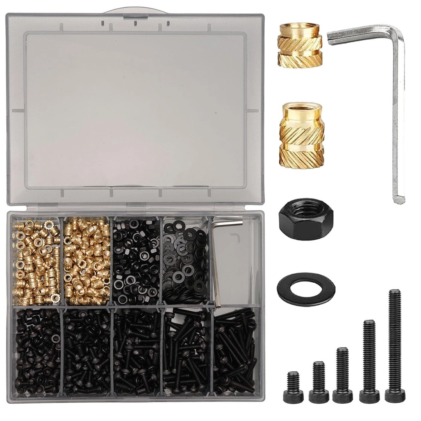 QeeaHuuo M3 Threaded Insert Assortment Kit