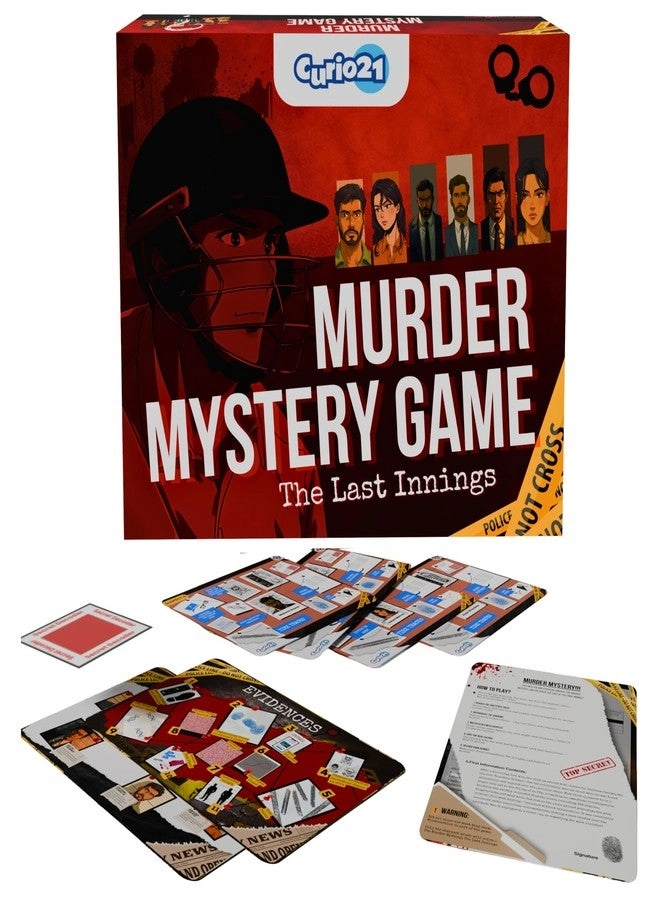 Curio21 Murder Mystery - The Last Innings - Unsolved Crime Detective Case File Cricket Theme