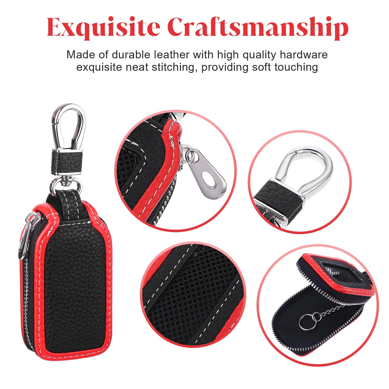 Leather Car Key Case - Vehicle