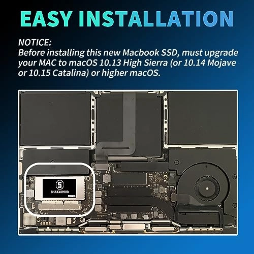 SSD Replacement for MacBook Pro Retina 13" A1708 - 256GB M.2