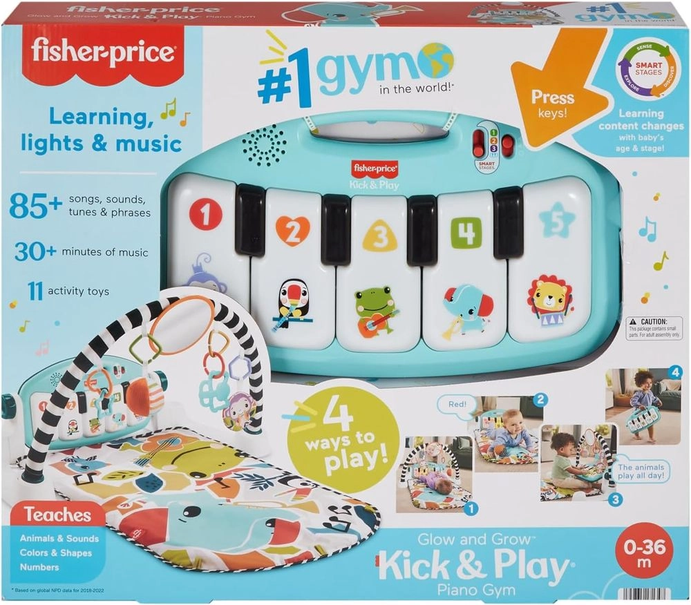 Glow & Grow Kick And Play Piano Gym - Multicolor