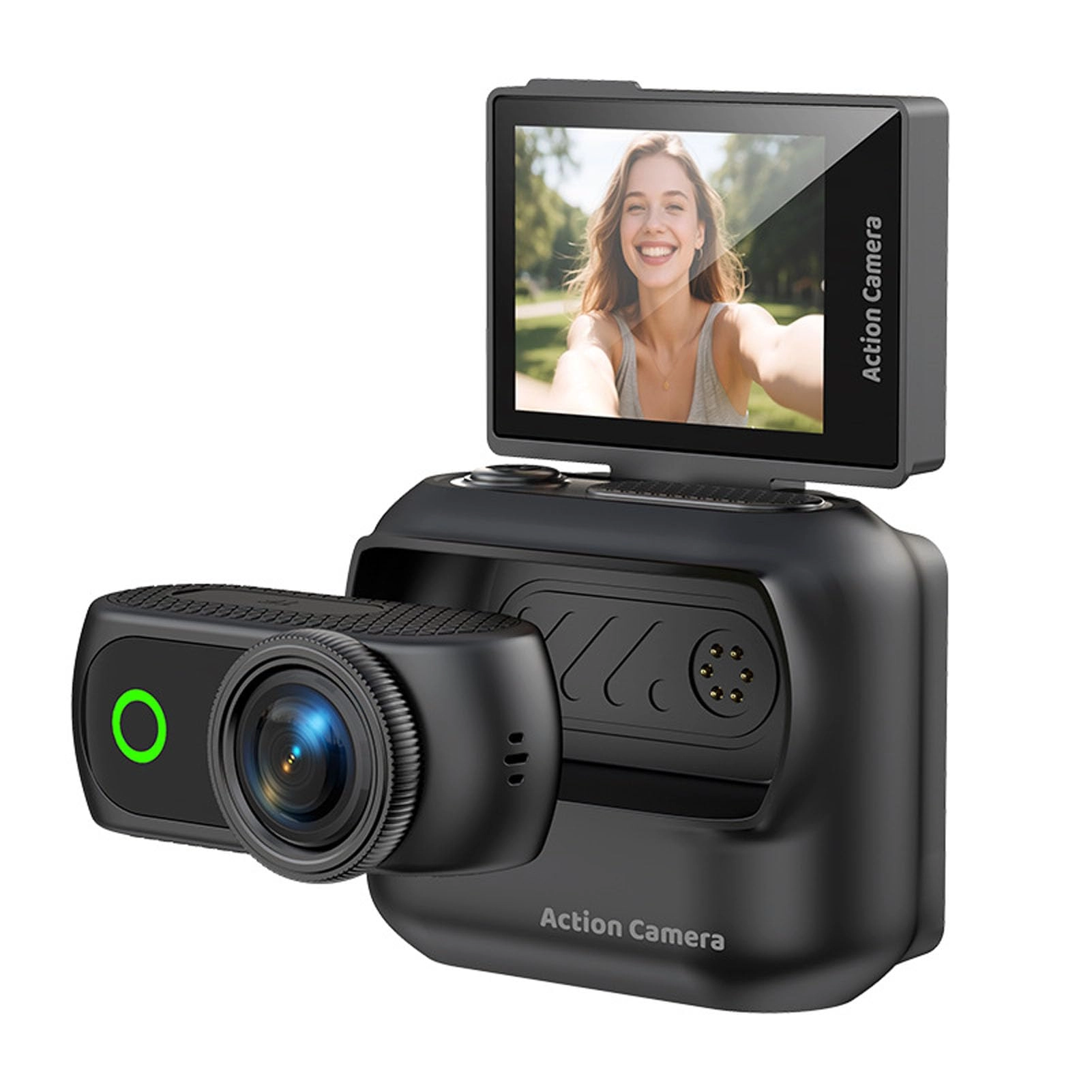 Wisoqu Flip Screen Action Camera - 4K
