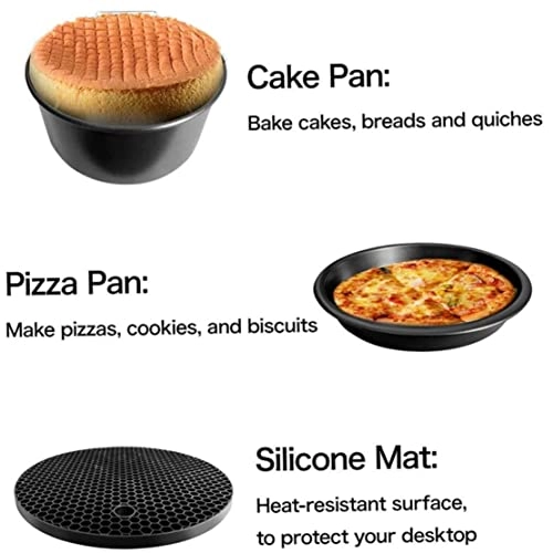 Cake basket + Single grill + Pizza plate + Double-layer square grill + Insulation pad + Baking pin + Food supplement box
