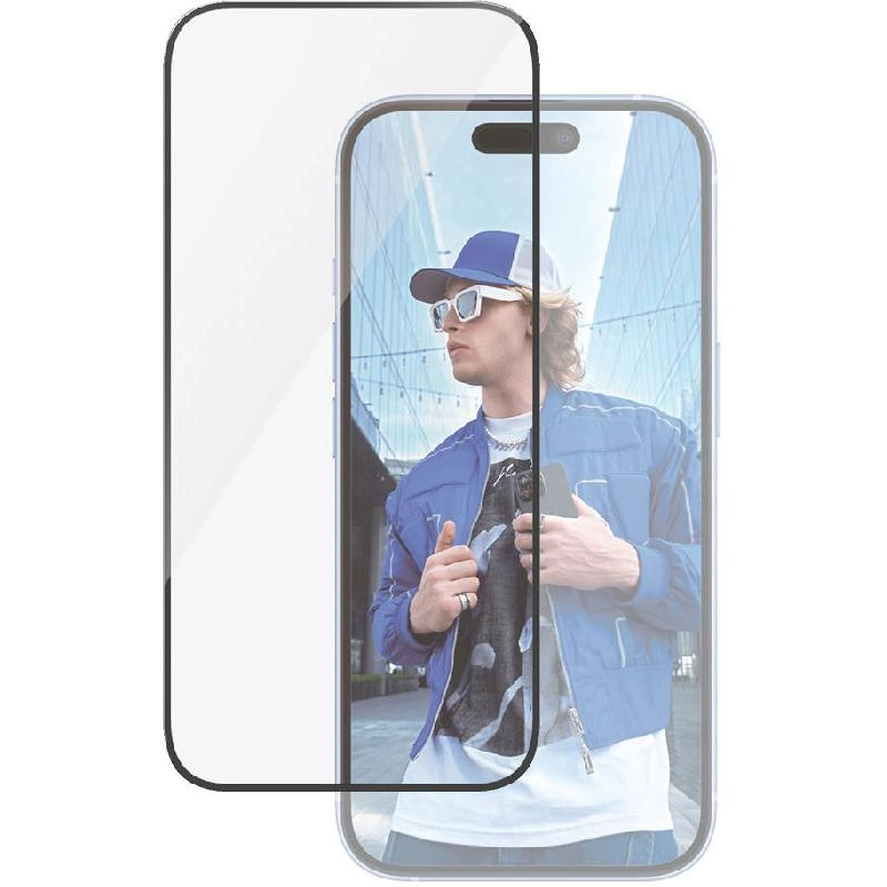 Ultra Wide Fit Clear Tempered Glass Screen Protector for iPhone 16 Plus