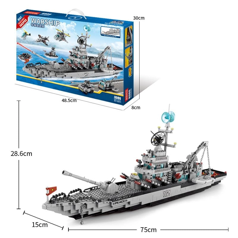 Boat Building Block Sets - 1442PCS