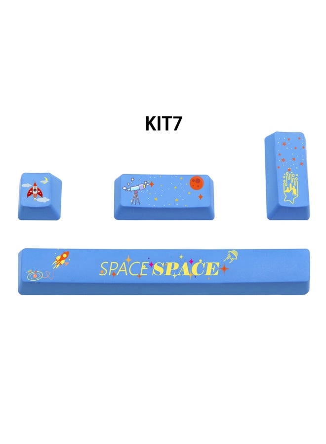 Generic PBT Retro Comic Style Keycaps - white comics Compatible with MX switches