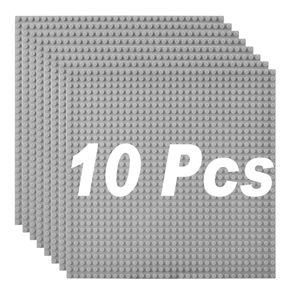 Etarnfly Classic Baseplates Building Plates - 25.15X25.15cm - 10pcs