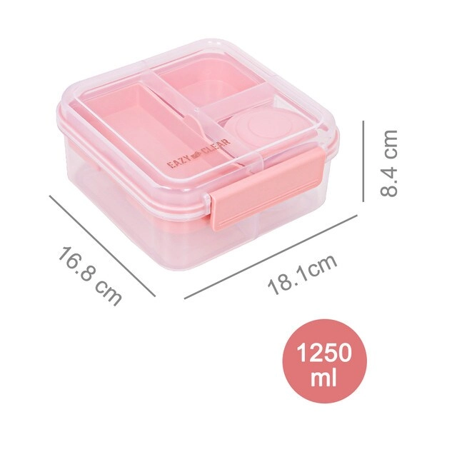 3/4/5 Compartment Convertible Bento Lunch Box - 1250ml
