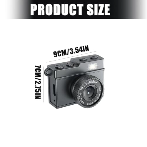 Mini Digital Camera - 1080P 1.14inch Screen