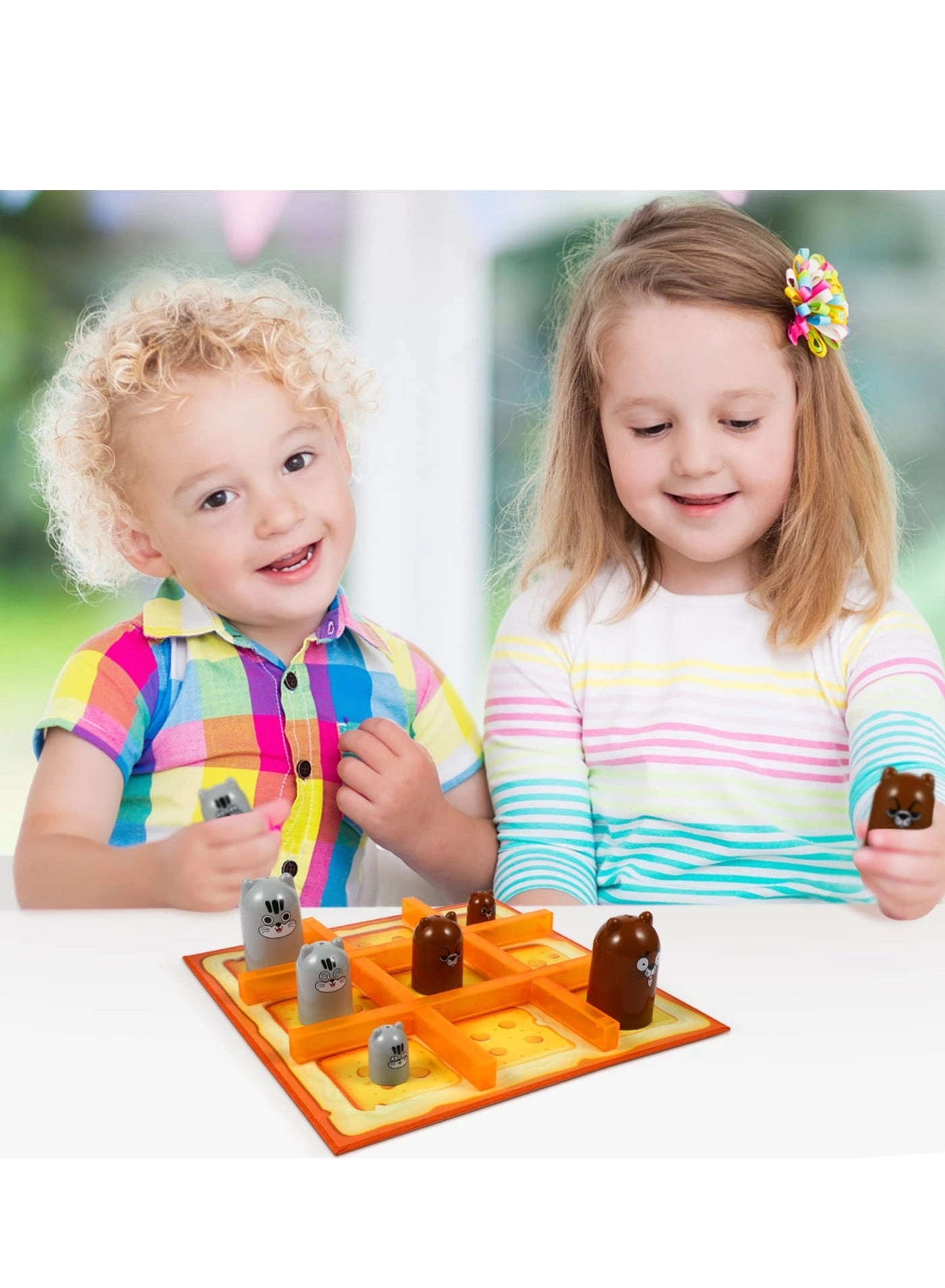 Cartoon Tic tac toe - Stacking Cups Portable Travel Toy