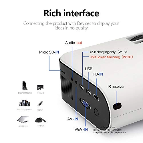 Projector Mini - 5500lux 1280*720P