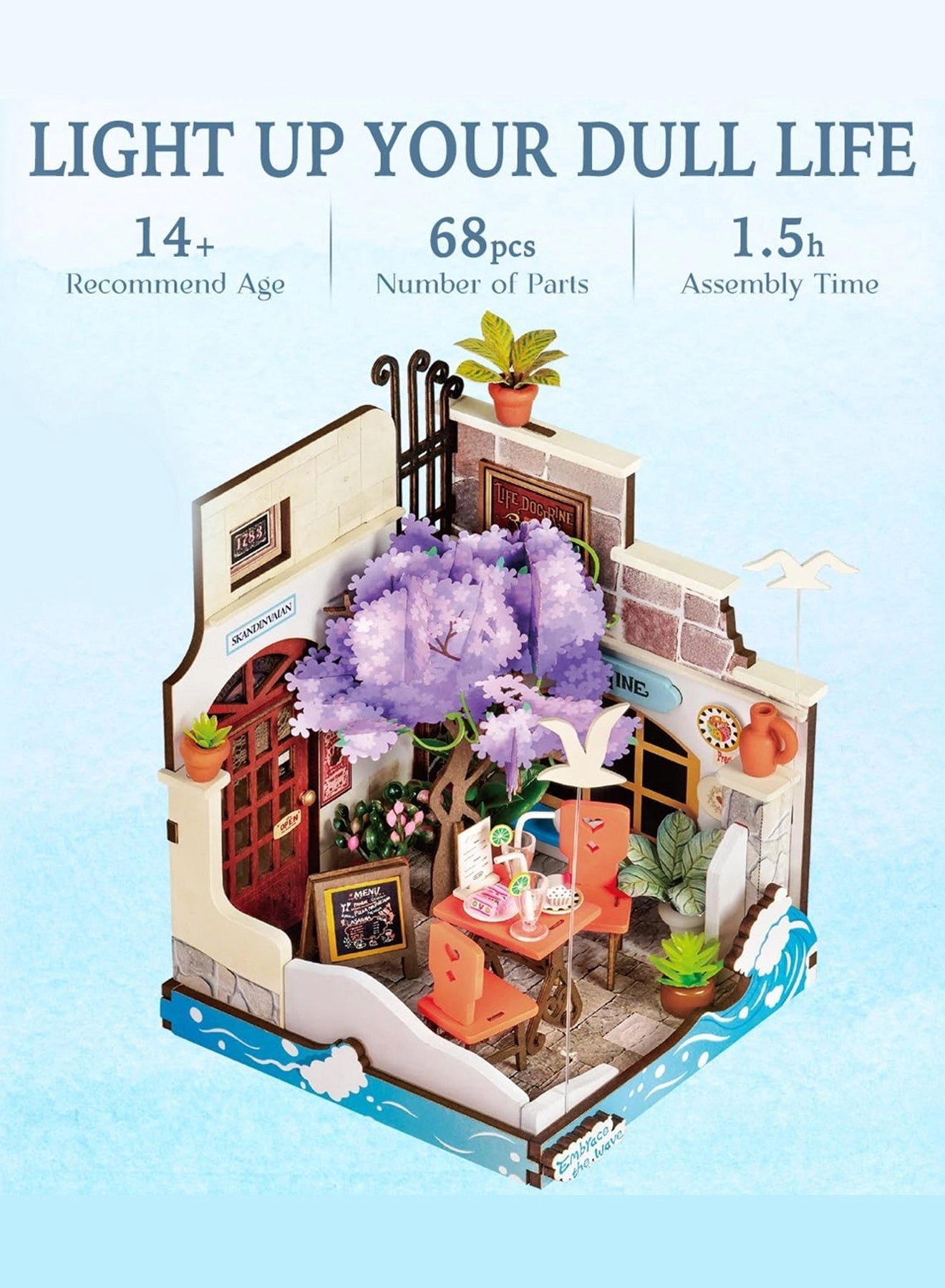 Tipsy Restaurant - DIY Miniature House Kit Braun