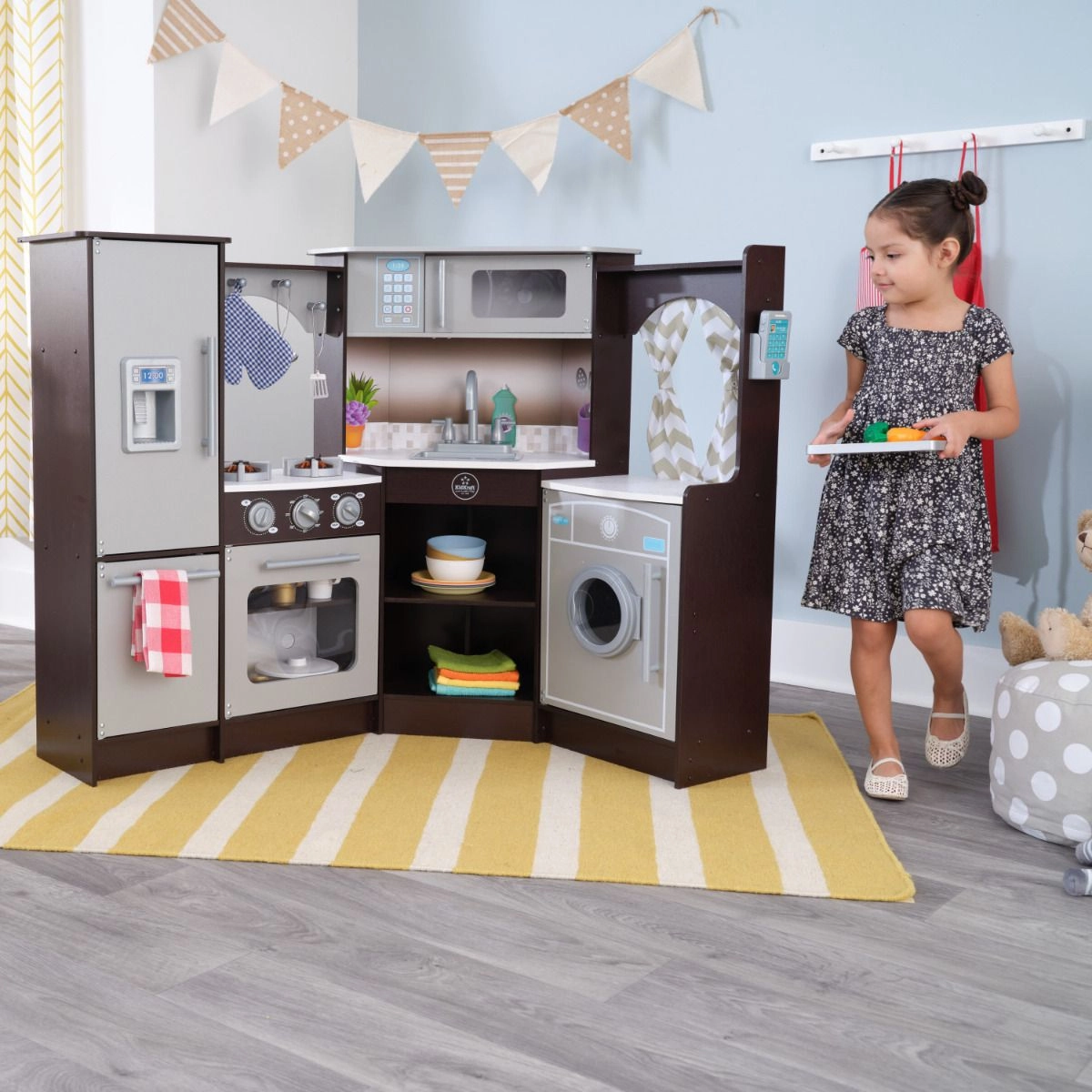 Ultimate Corner Play Kitchen - Wooden (DBT-53365)