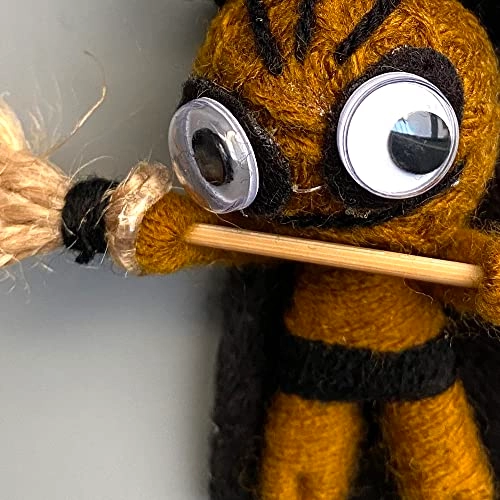 Witch Voodoo String Doll Keychain