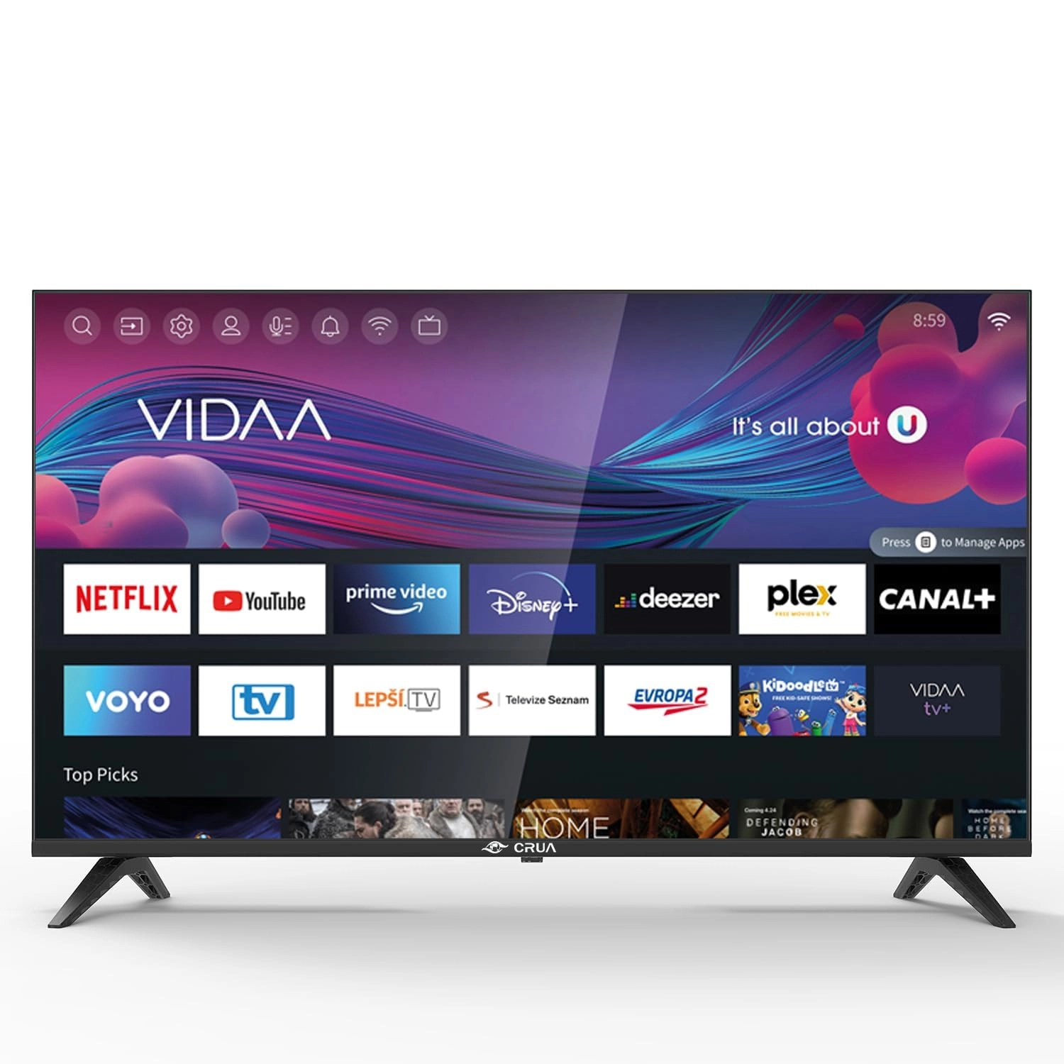 CRUA 50 Inch Smart TV 2025