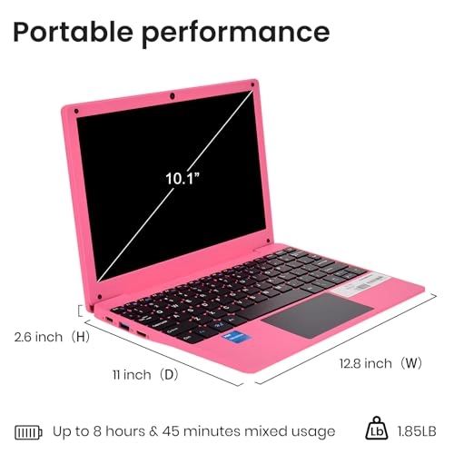 Mini Laptop - 10.1'' Celeron N4000 8GB DDR4 512GB SSD