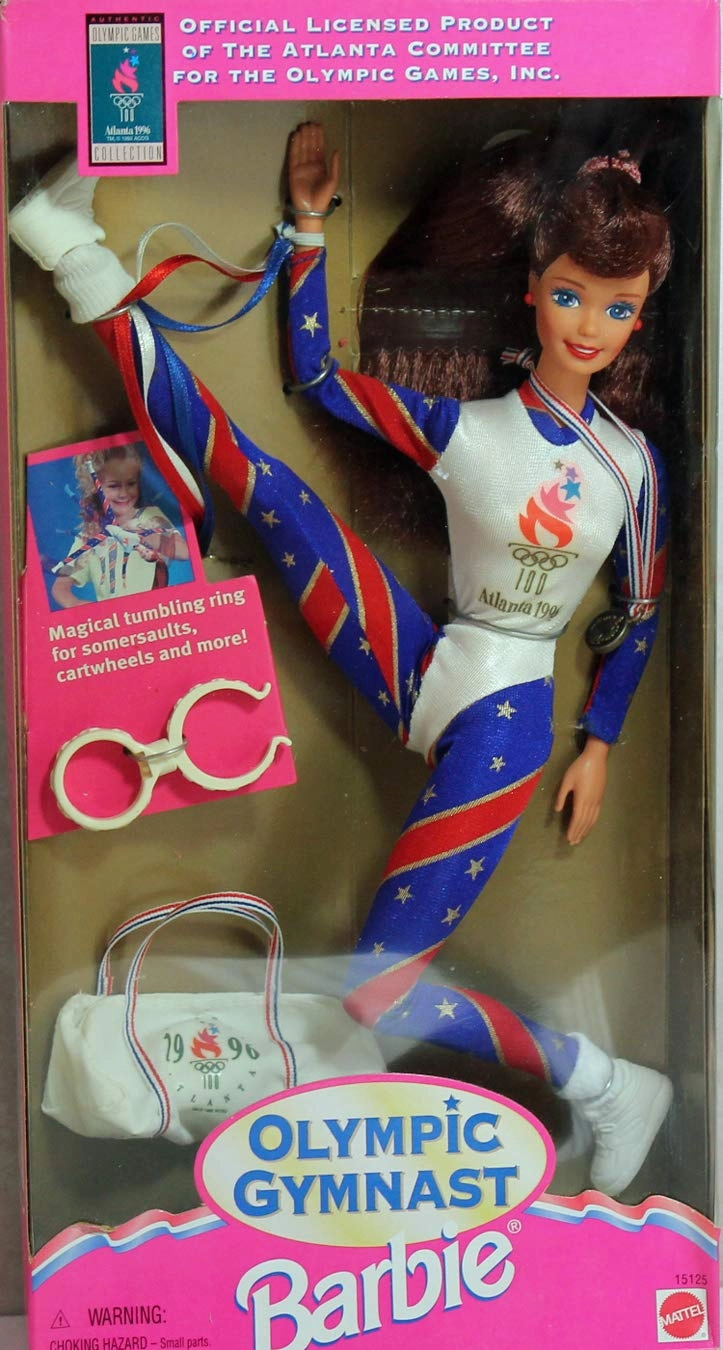 Barbie Olympic Gymnast - Auburn Hair 1995 Ages 15+