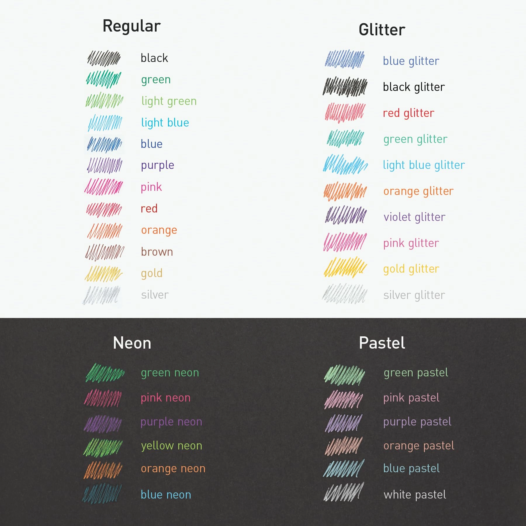 Gel Pens - 36 Count 0.6 mm 0.7 mm 1.0 mm