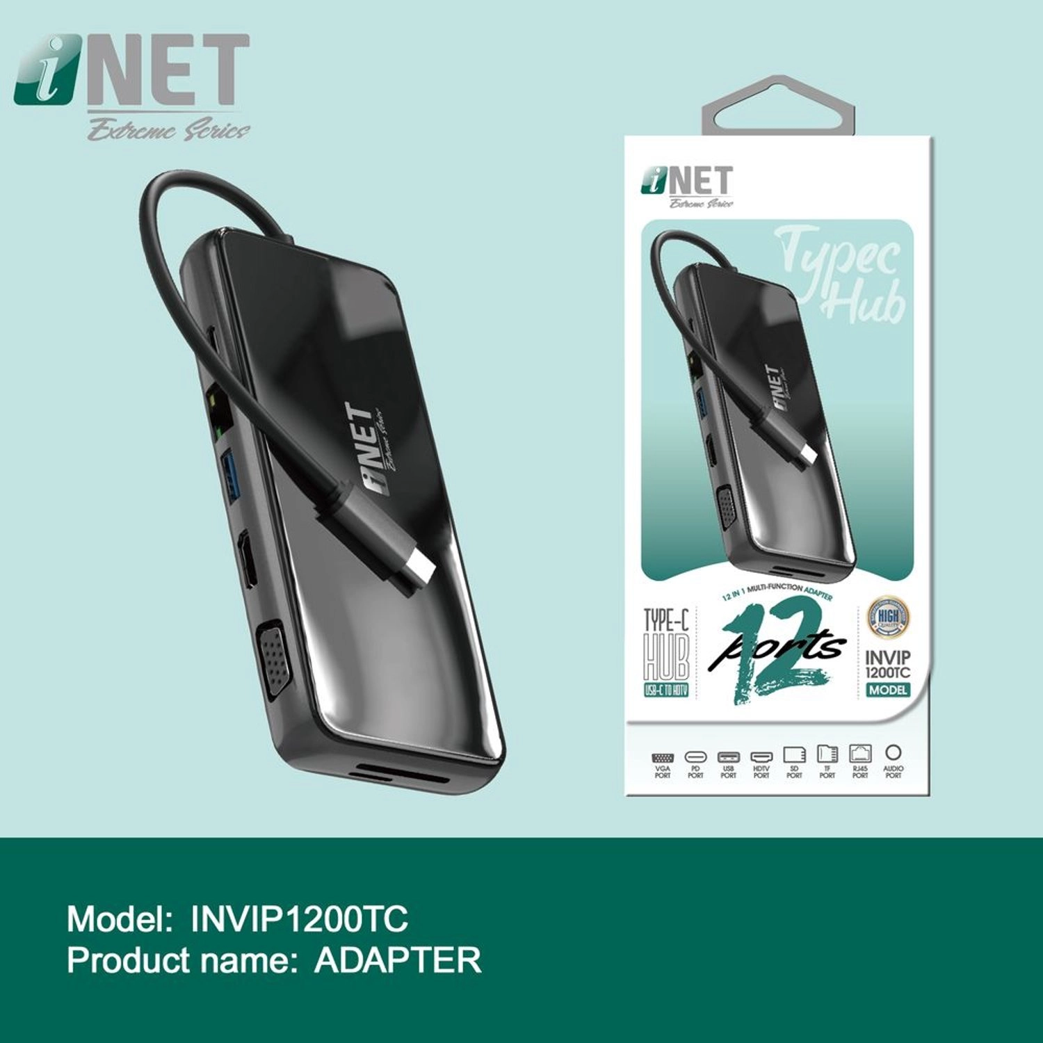 Inet INVIP1200TC - USB Type-C
