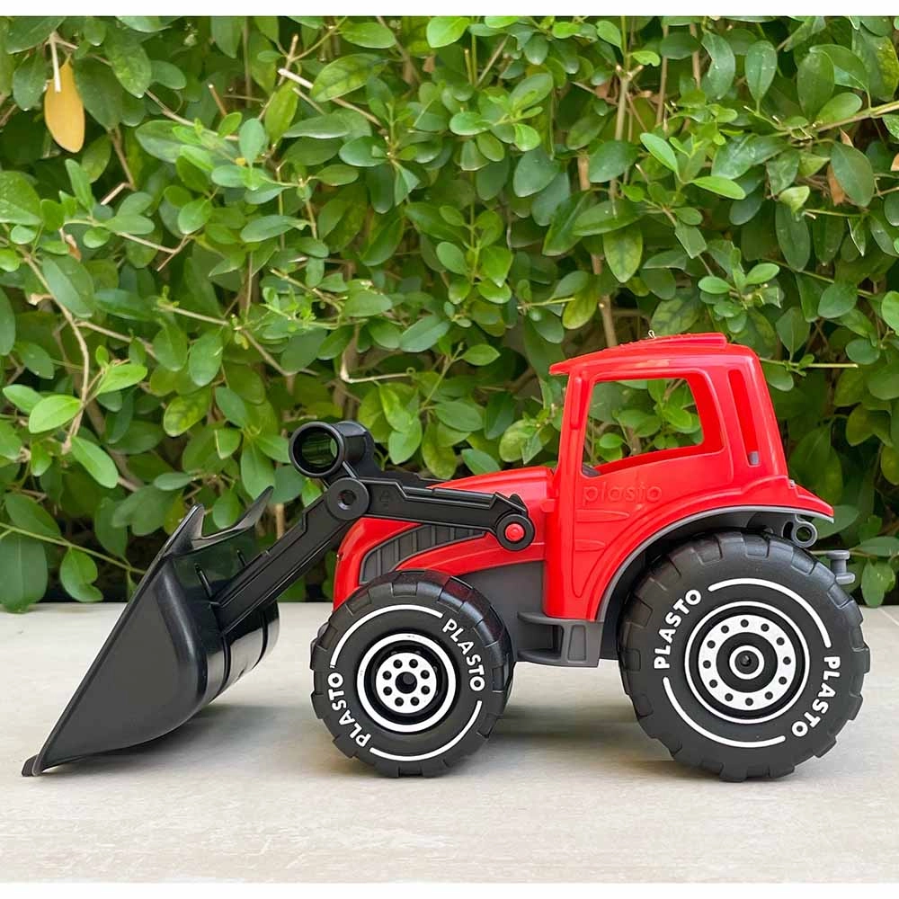 Tractor With Frontloader - 32 cm Red