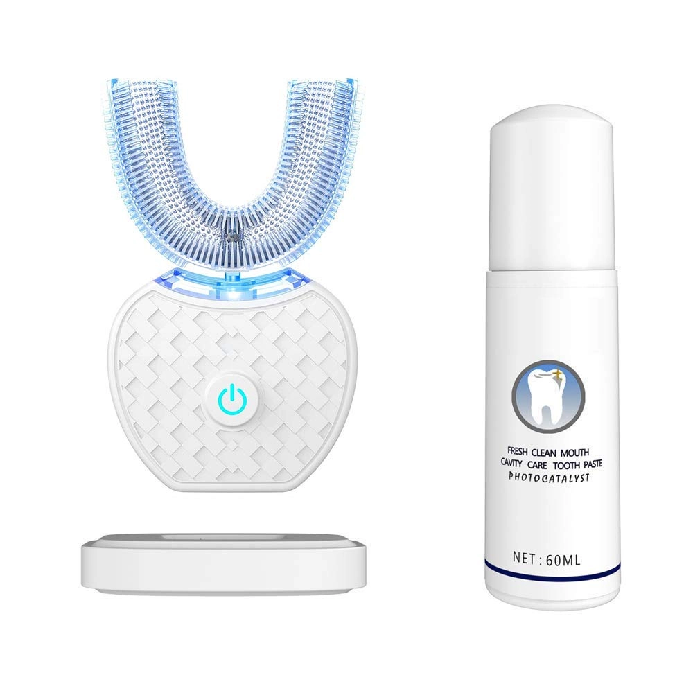 XTRWHZ Ultrasonic Toothbrush - 360° Ultrasonic Wireless Charging White