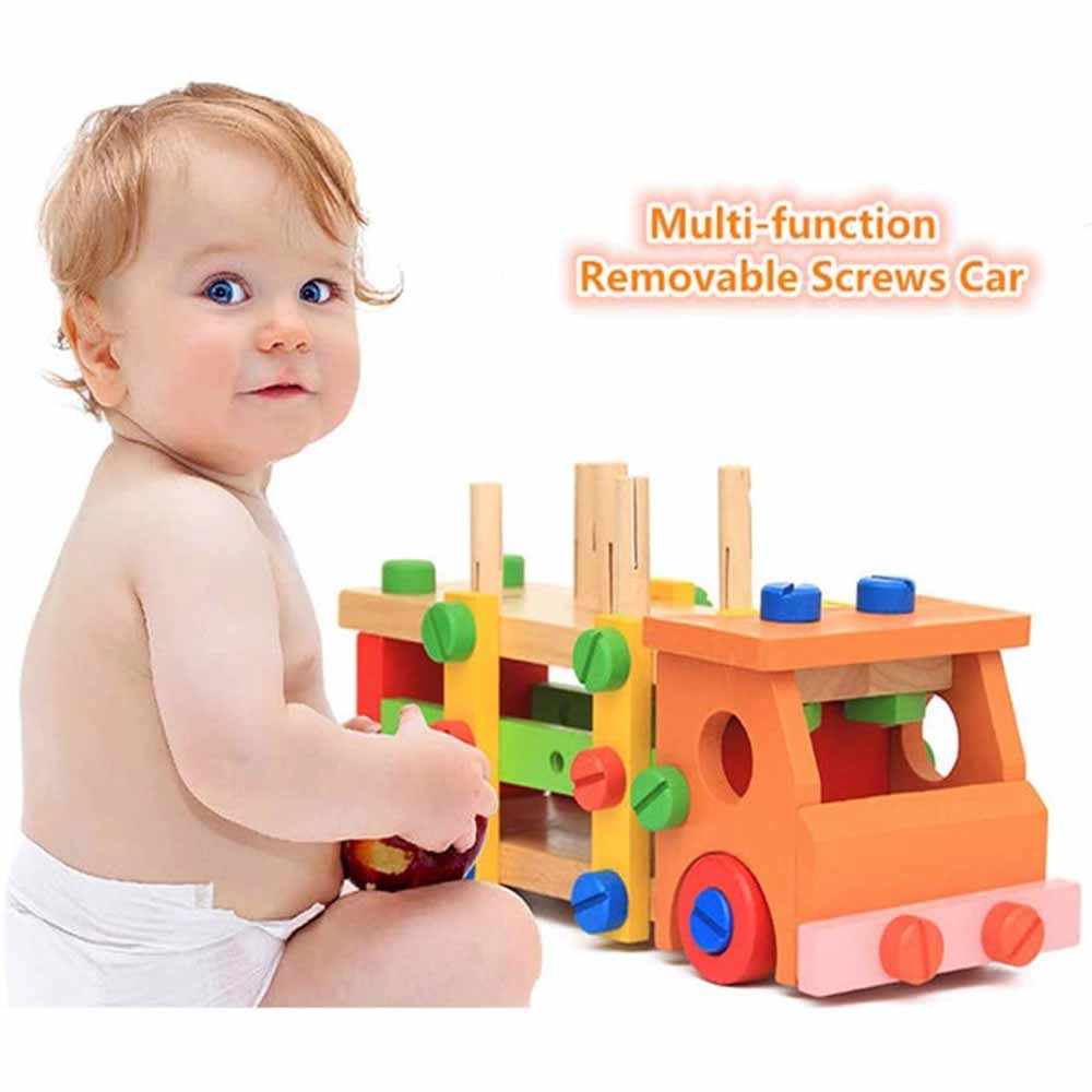 Wooden Assembling Activity Car - 2+