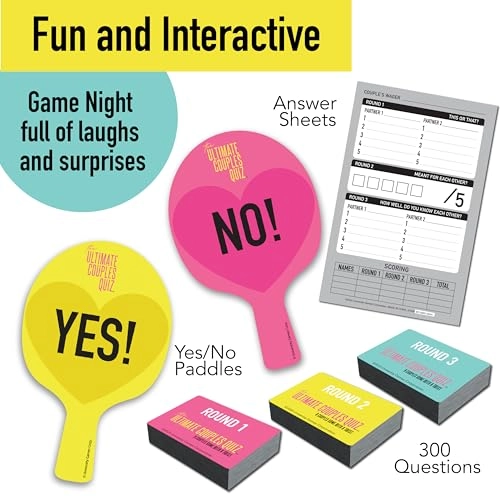 Ultimate Couples Quiz - English 18 and Up 300 conversation cards