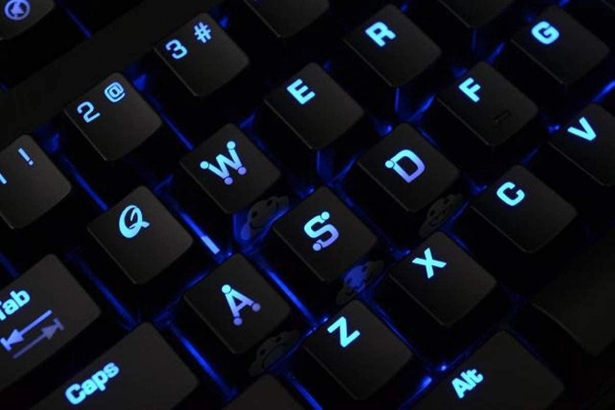 WASD Arrow Keycaps - UV Coating Backlit Double Shot