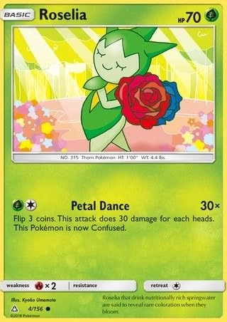 Pokémon Roselia 4/156 - English + Toploader