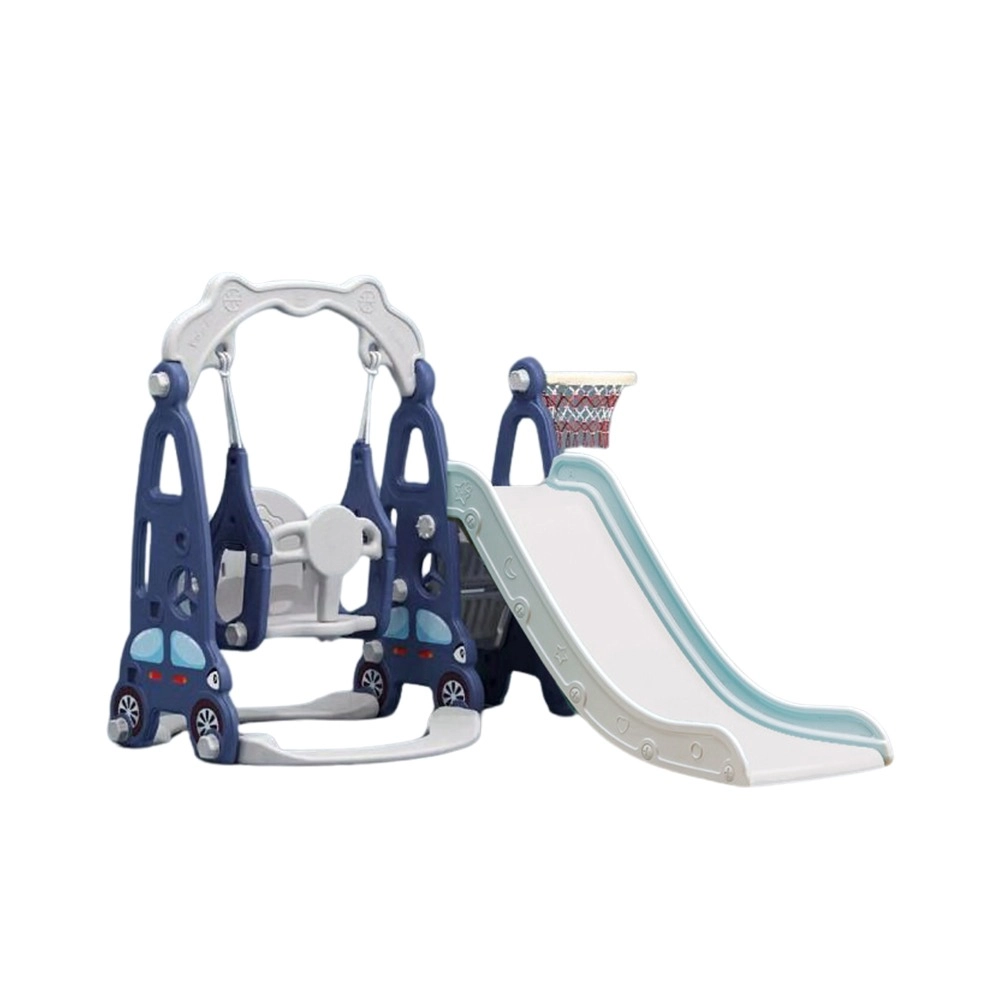 Zoom Slide & Swing Multiplayset - 3-In-1 Blue