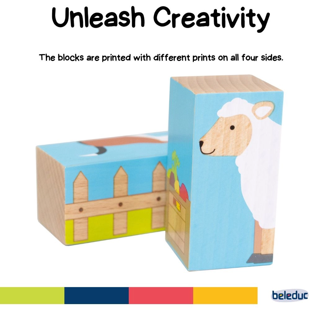 Wooden Block Puzzle - Farm - Suitable for 3 years and above