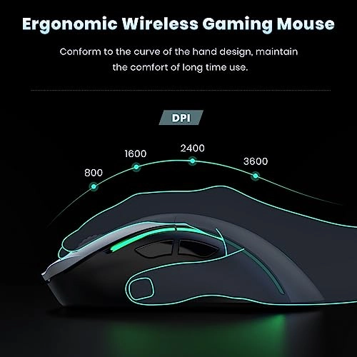 Wireless Gaming Keyboard and Mouse - Wireless