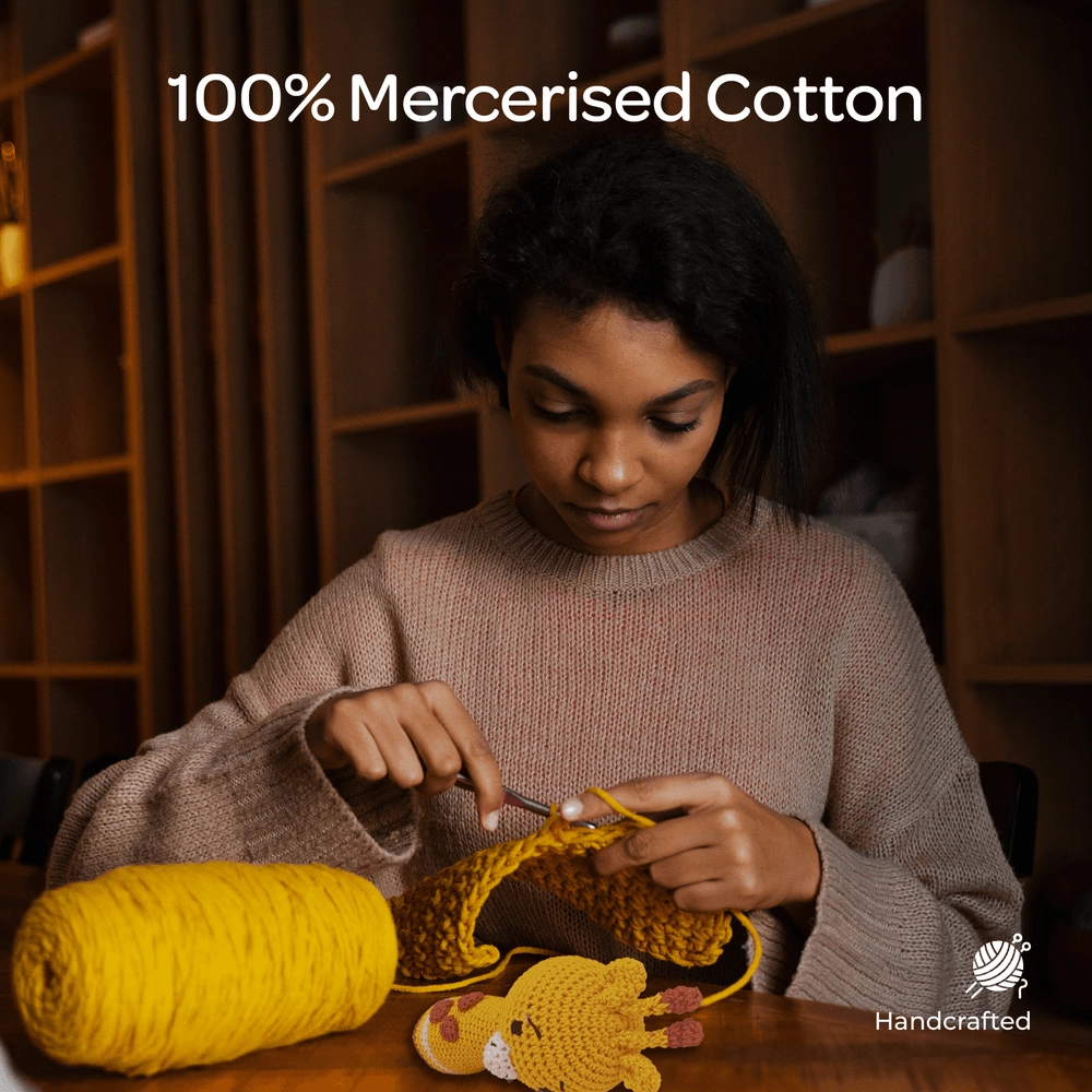 Crochet Ring Rattle Toy - Suitable for 0 month & above premium cotton yarn Tiger