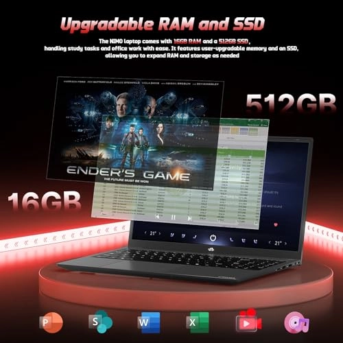 NIMO Student-Laptop N157 - 17.3'' N100 8GB DDR4 128GB SSD