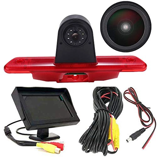 Brake Light Reversing Camera + Rear View Mirror Monitor - Night vision 628 x 586 pixels