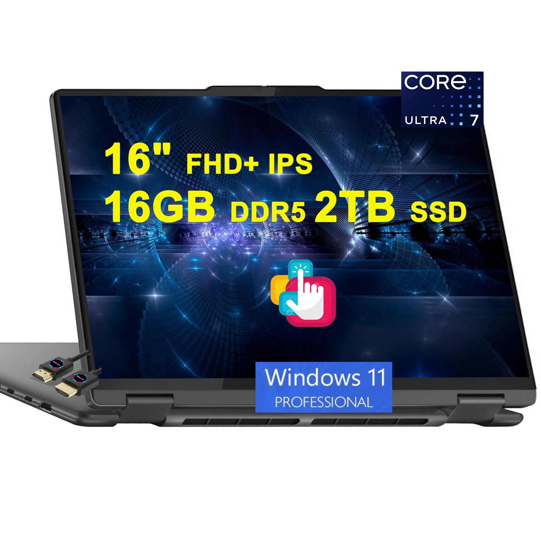 Lenovo Yoga 7i 83DL0002US - 16'' Core Ultra 7 155U 16GB DDR5 2TB SSD