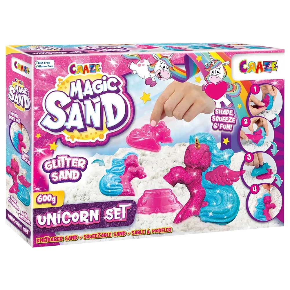 Magic Sand Unicorn Playset - 3+ years 7 Molds